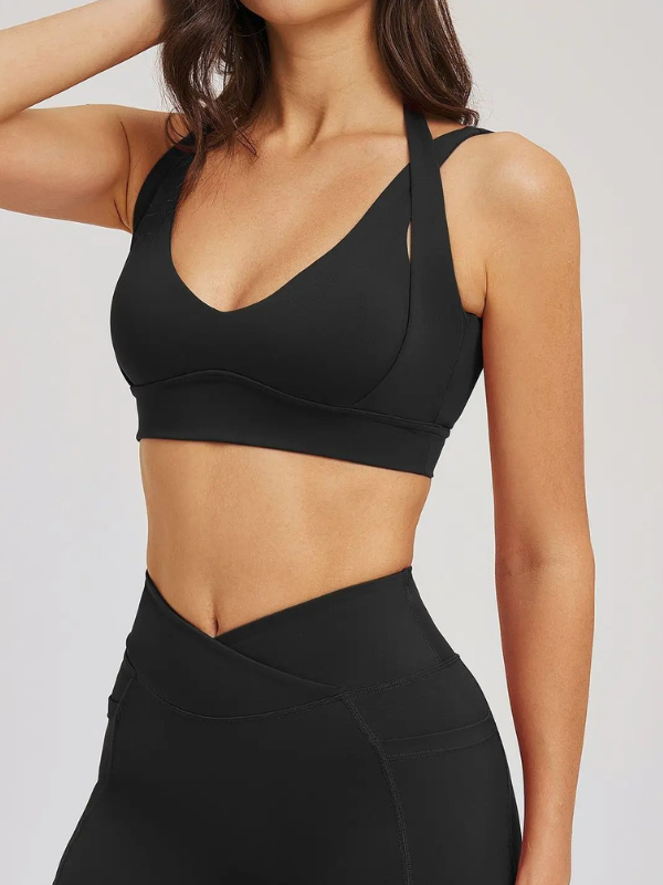Brassière Yoga Dos Ouvert - noir / S