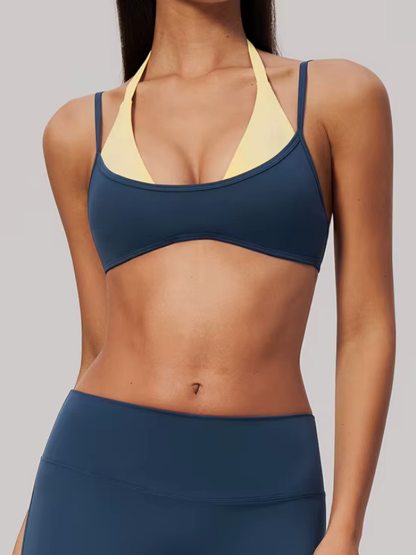 Brassière Yoga Double - bleu marine 2 / S