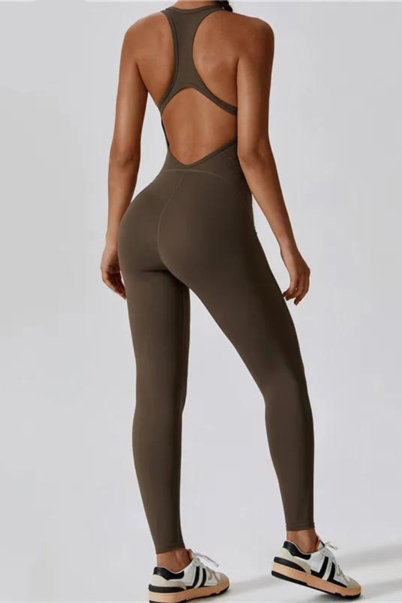 Combinaison Pilates - marron / S