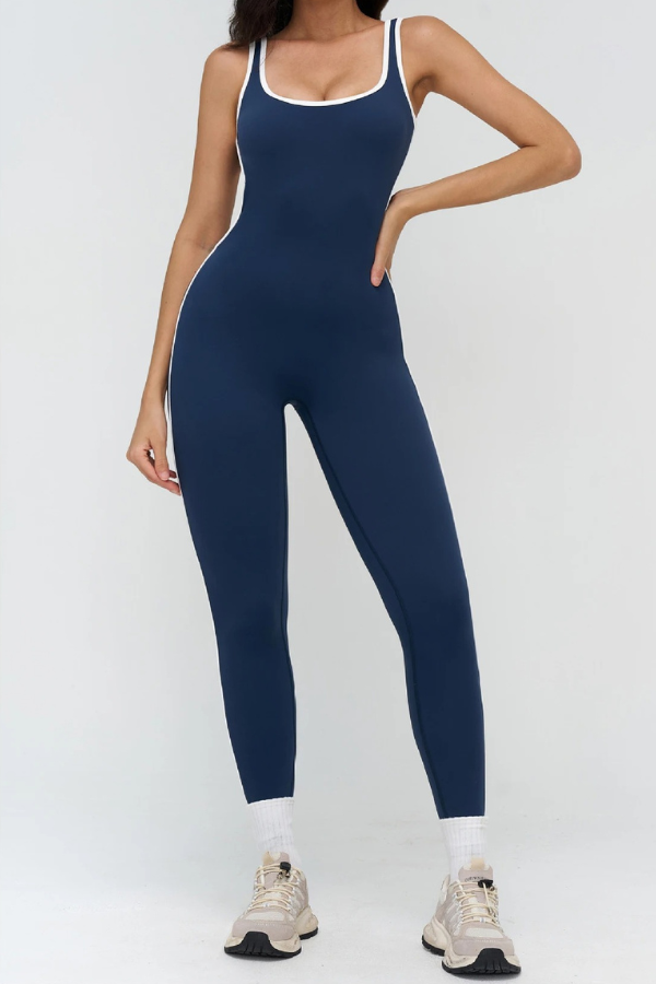 Combinaison Sport Dos Ouvert - bleu marine / S