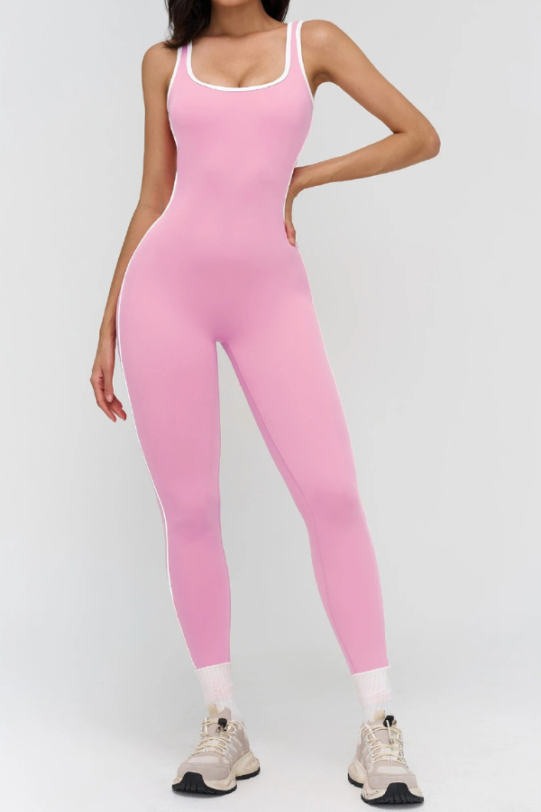 Combinaison Sport Dos Ouvert - rose clair / S