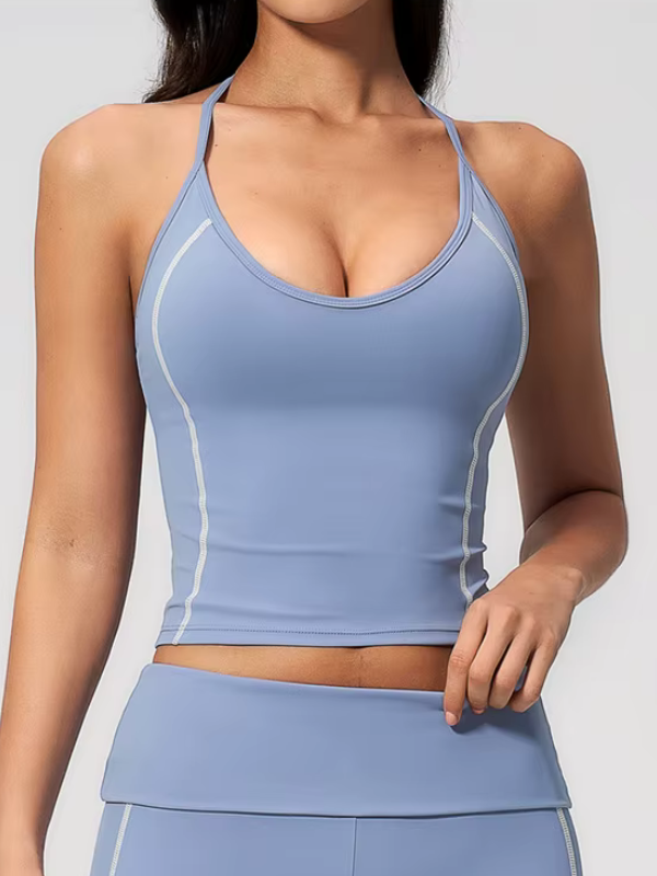 Débardeur Sport Dos Nu - bleu gris / S