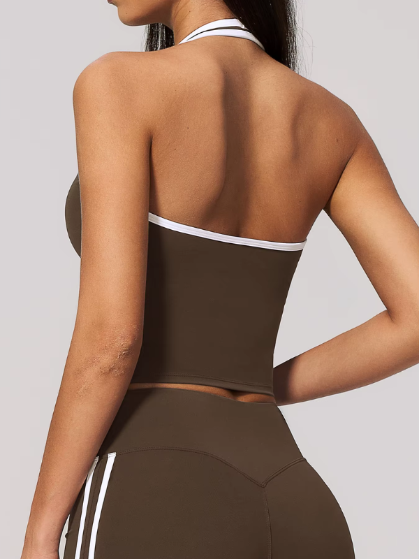 Débardeur Yoga Col Halter