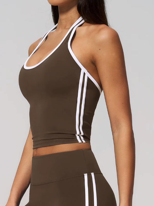 Débardeur Yoga Col Halter