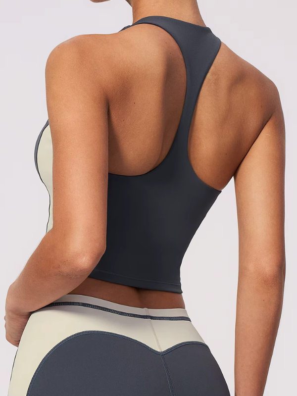 Débardeur Yoga Contrasté