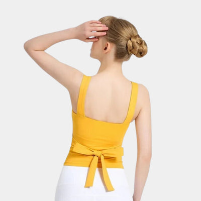 Débardeur Yoga Vintage - jaune / S
