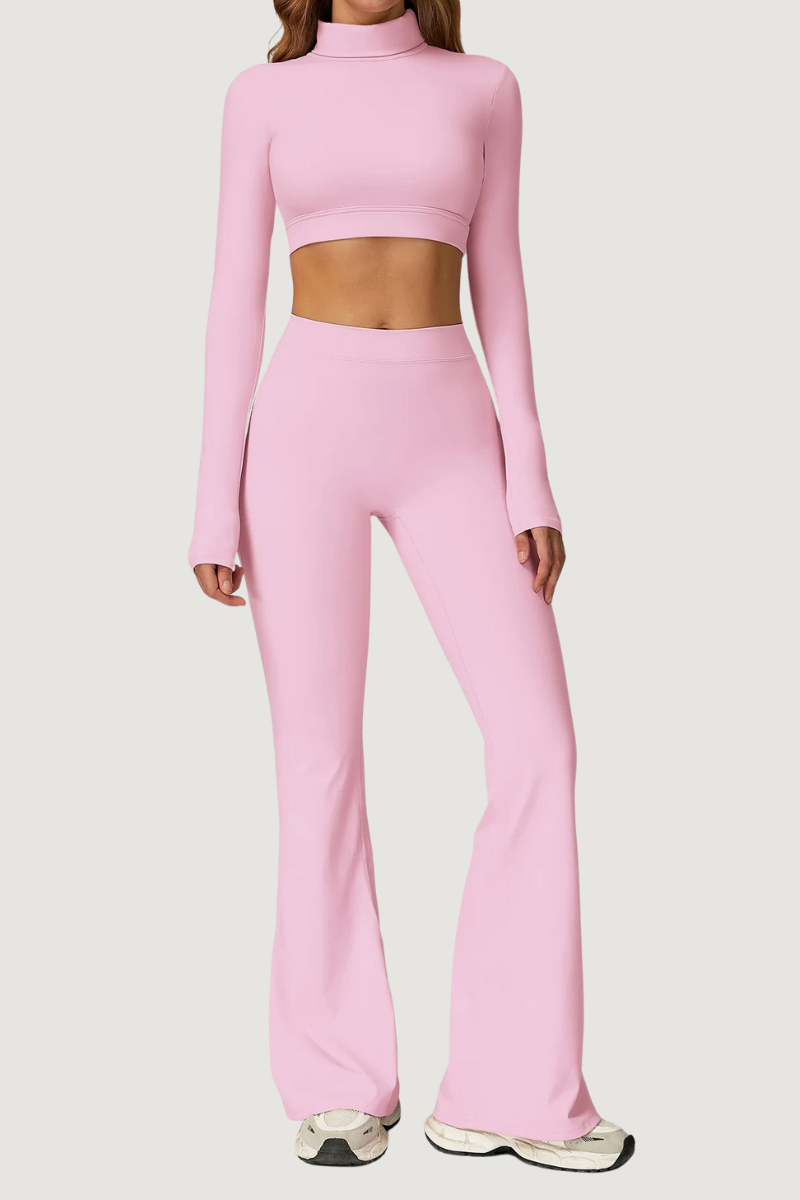 Ensemble de Sport Manche Longue - rose clair / S