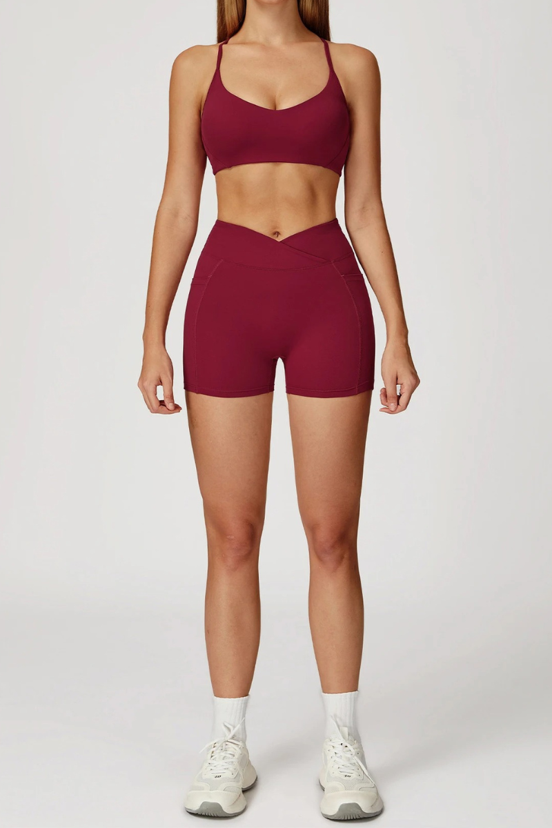 Ensemble de Sport Yoga - rouge / S
