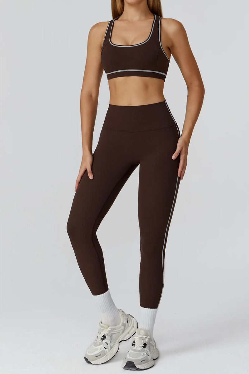 Ensemble Legging Sport - marron foncé / S