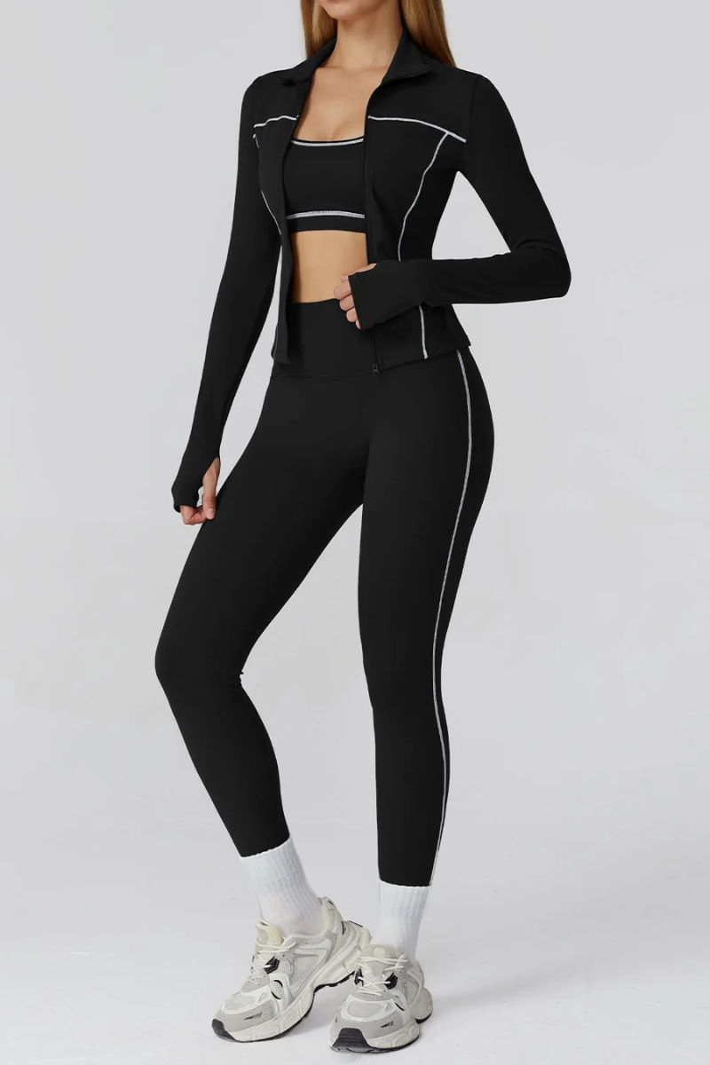 Ensemble Sport 3 Pièces - noir / S