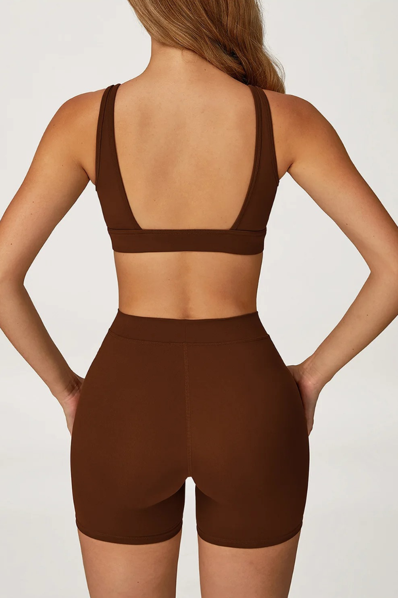 Ensemble Yoga Brassière Triangle