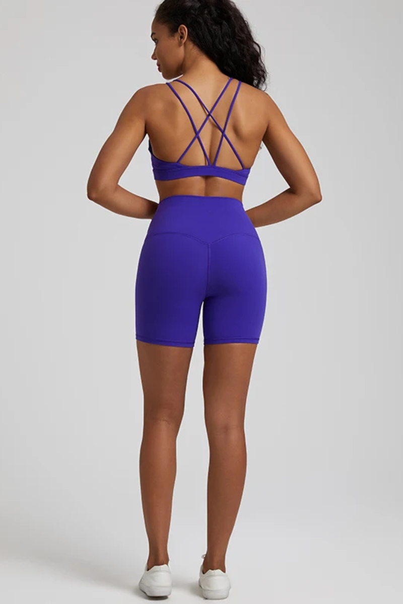 Ensemble Yoga Féminin - bleu foncé / XS