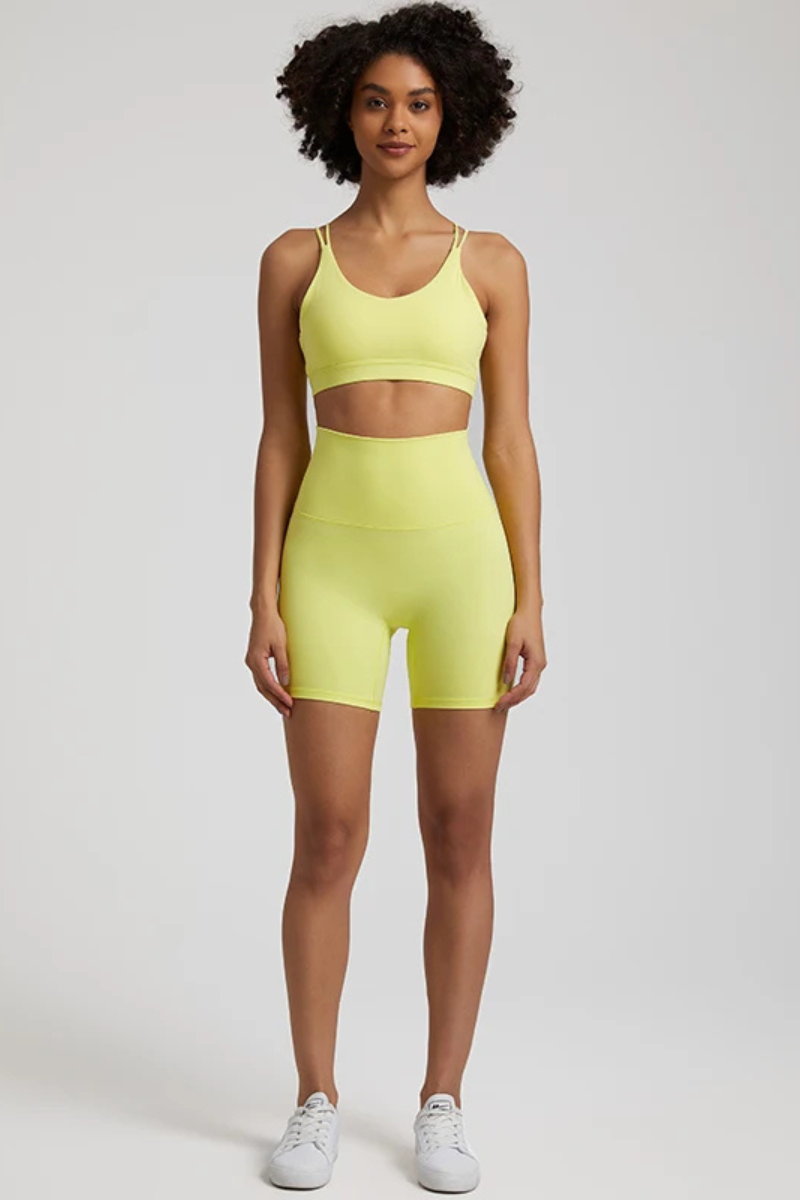 Ensemble Yoga Féminin - jaune / XS