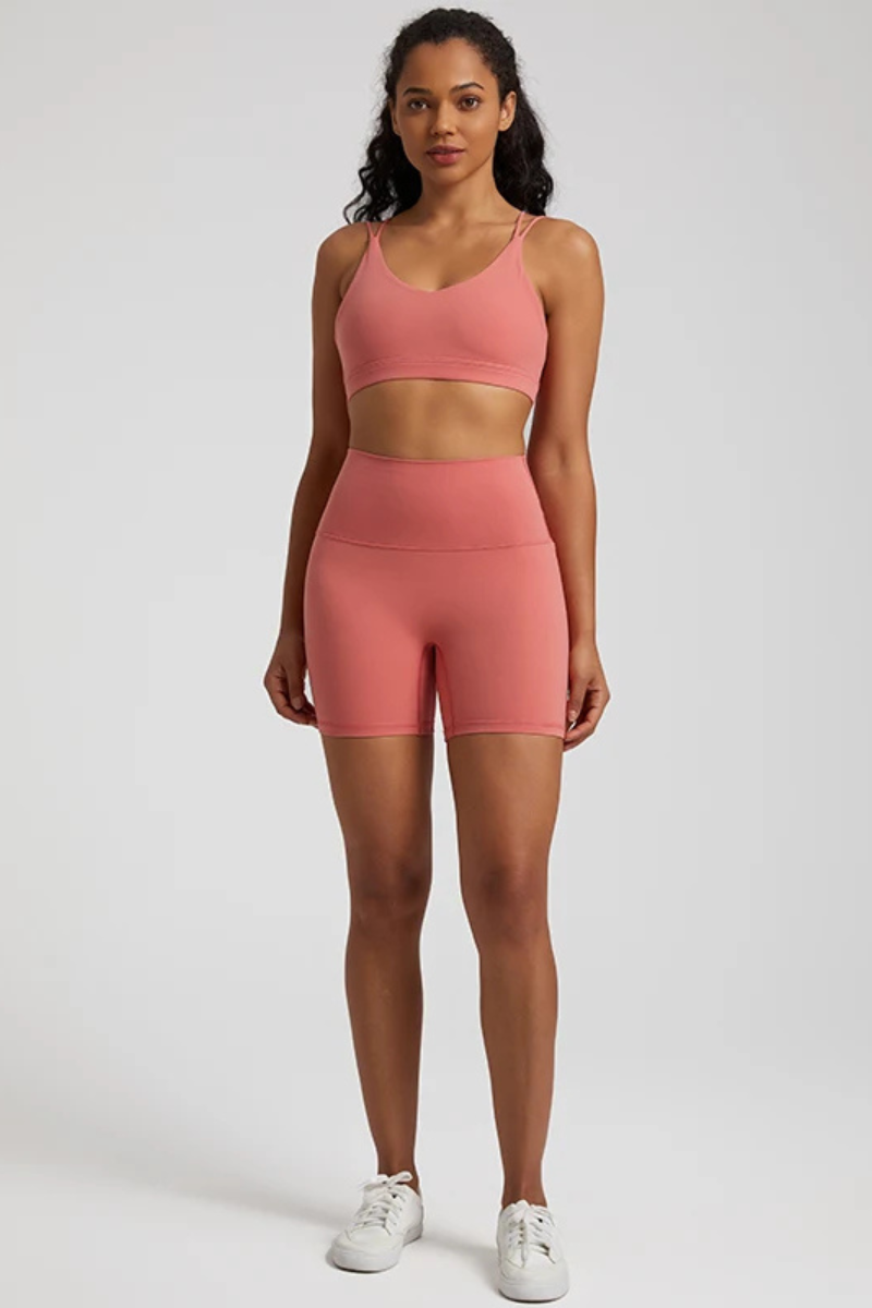 Ensemble Yoga Féminin - rose poudré / XS