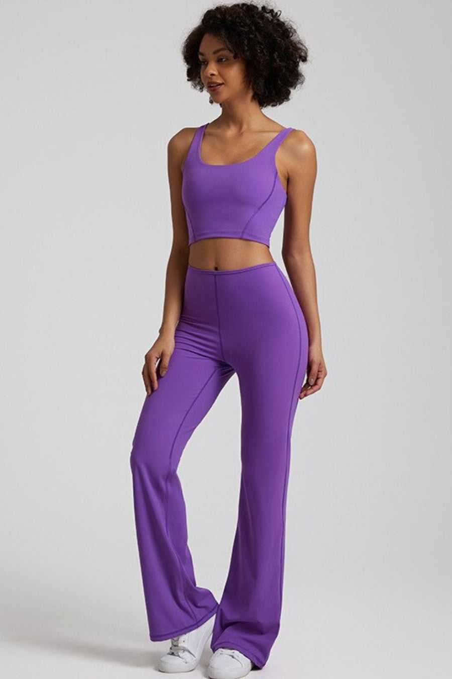 Ensemble Yoga Pantalon & Brassière - violet / S