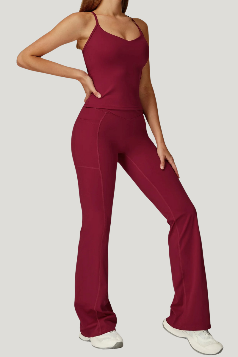 Ensemble Yoga Pantalon Evasé