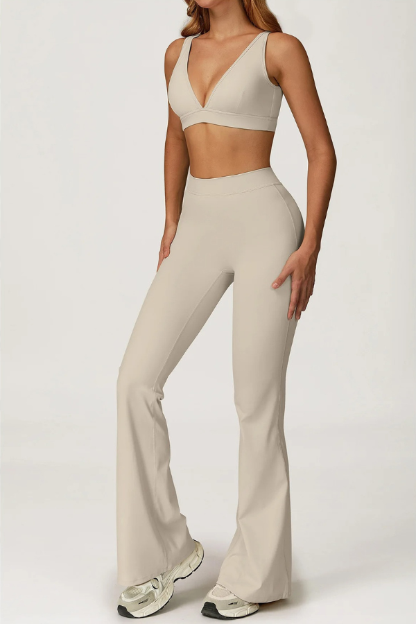 Ensemble Yoga Pantalon Flare & Brassière