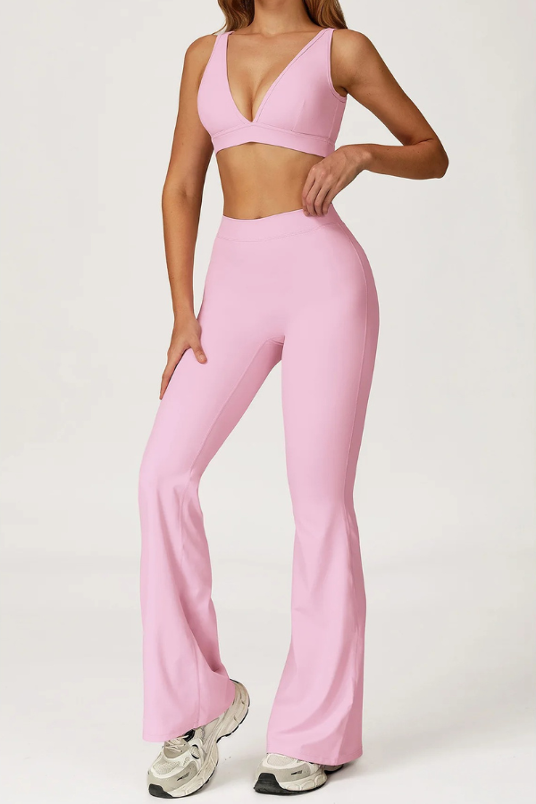 Ensemble Yoga Pantalon Flare & Brassière