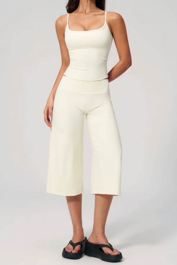 Ensemble Yoga Pantalon Large - beige / S
