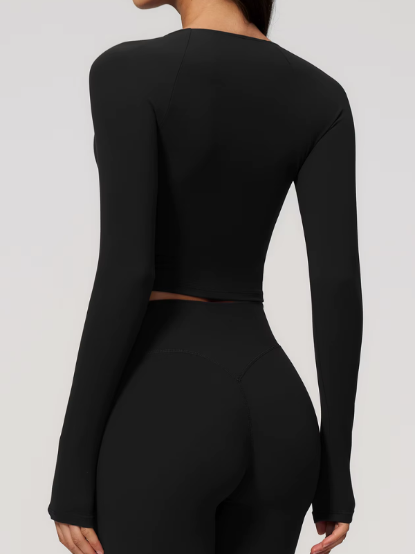 Haut Pilates Décolleté Croisé