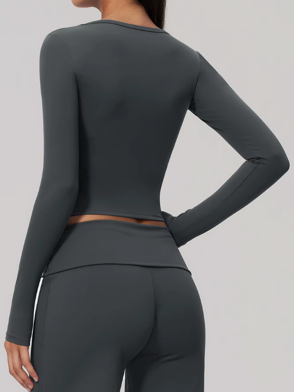Haut Yoga Décolleté Arrondi