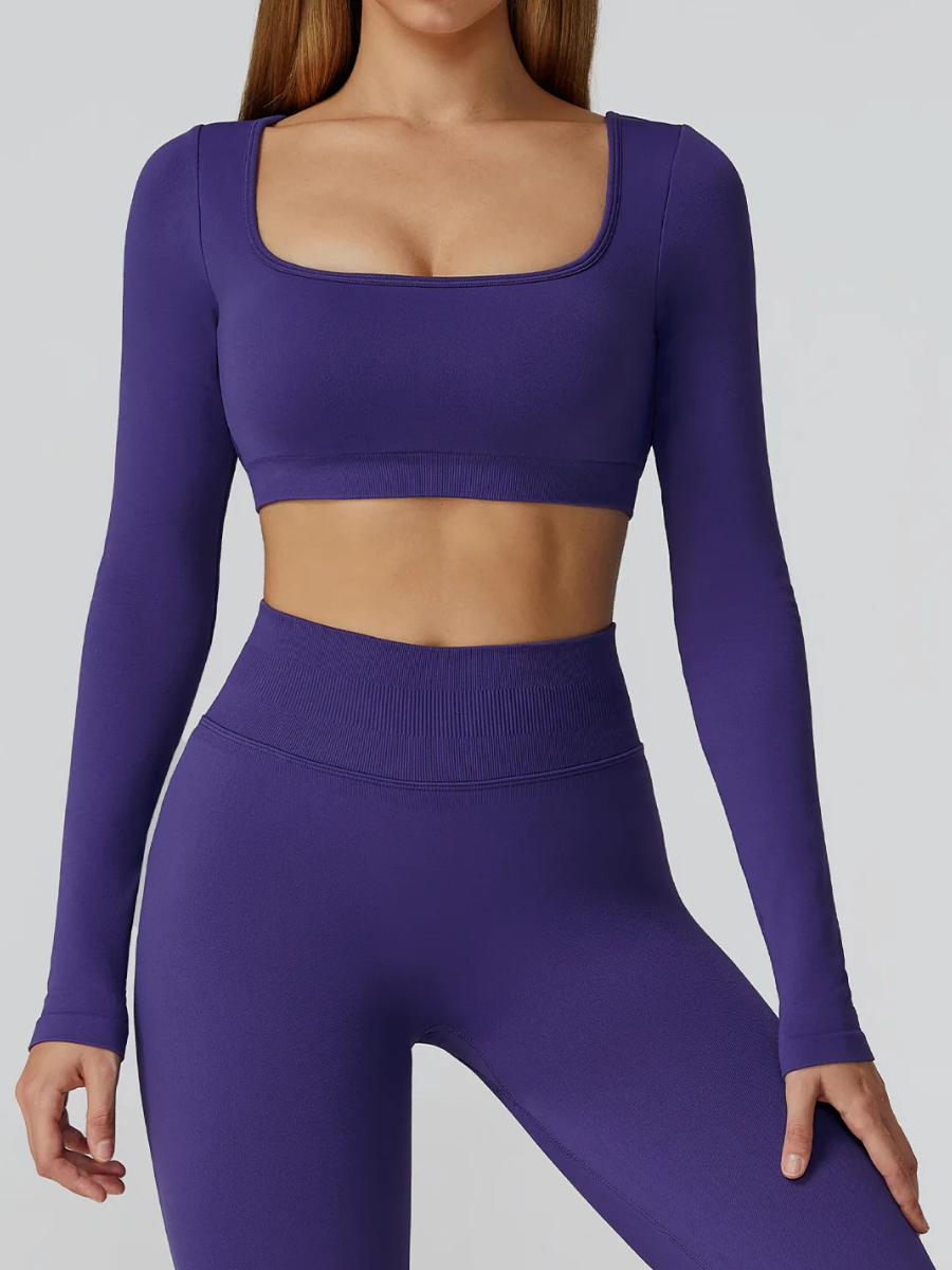Haut Yoga Dos Nu - bleu marine / S