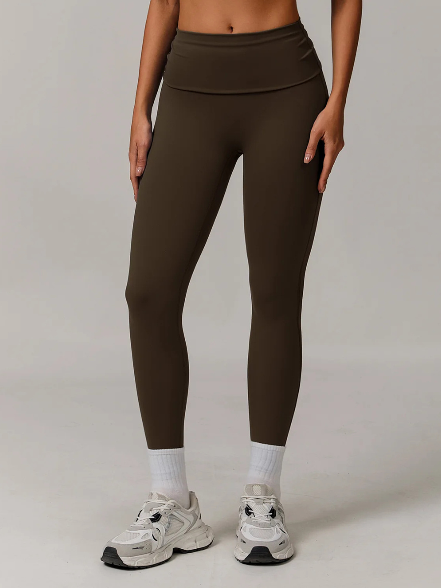 Legging Sport Femme Yoga - marron / S