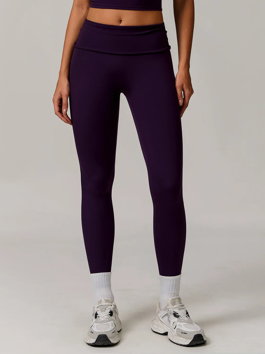 Legging Sport Femme Yoga - violet foncé / S