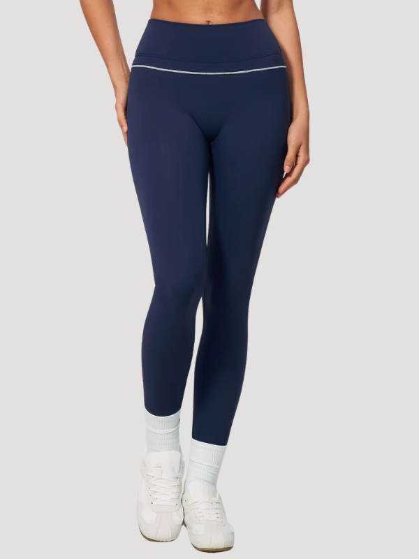 Legging Yoga Contrasté - bleu marine / S