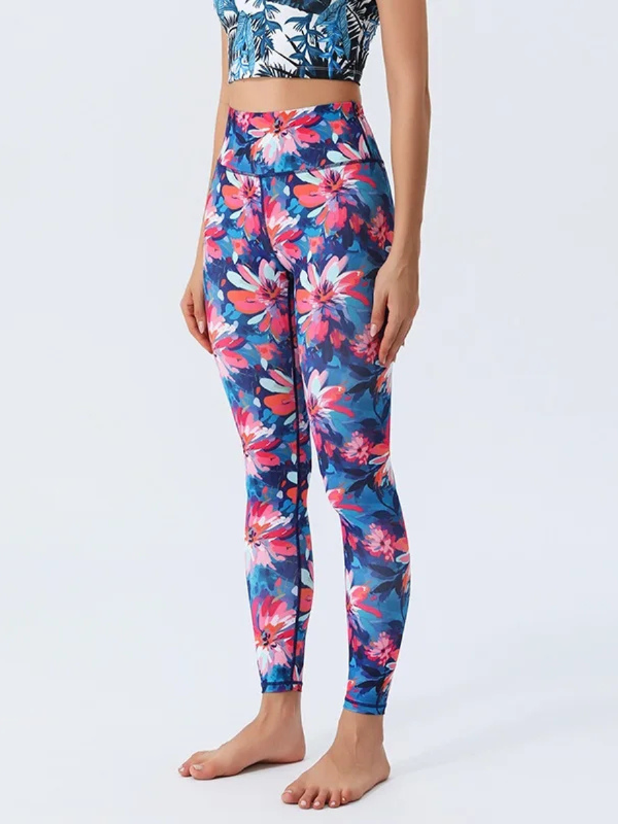 Legging Yoga Imprimé Floral - fleur / S