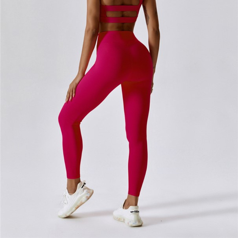 Legging Yoga Moulant - rouge / S