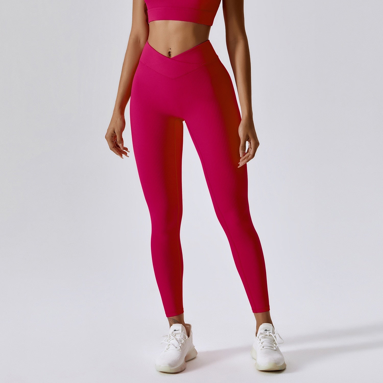 Legging Yoga Moulant - rouge / S