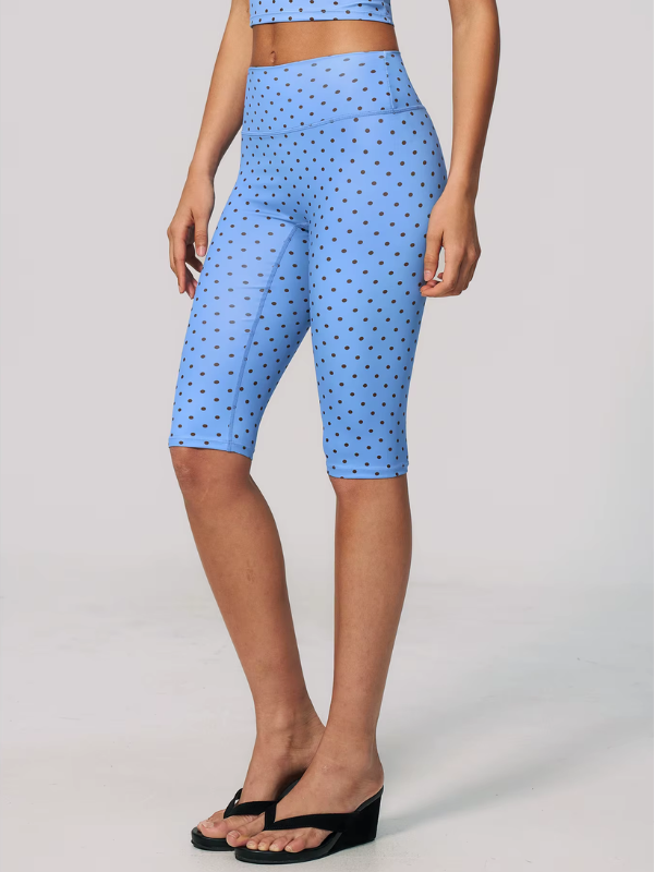 Legging Yoga Pantacourt à Pois