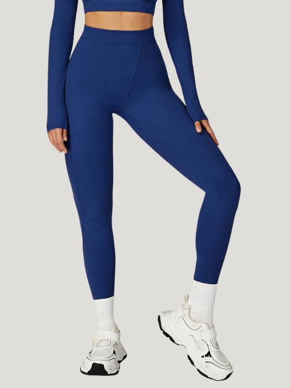 Legging Yoga Sculptant - bleu marine / S