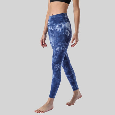 Legging Yoga Tie & Dye - bleu / XS