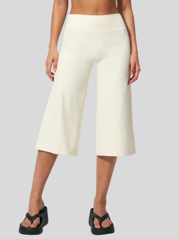 Pantacourt Yoga Fluide - beige / S