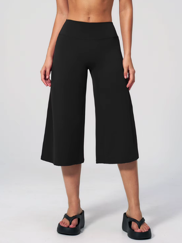 Pantacourt Yoga Fluide - noir / S
