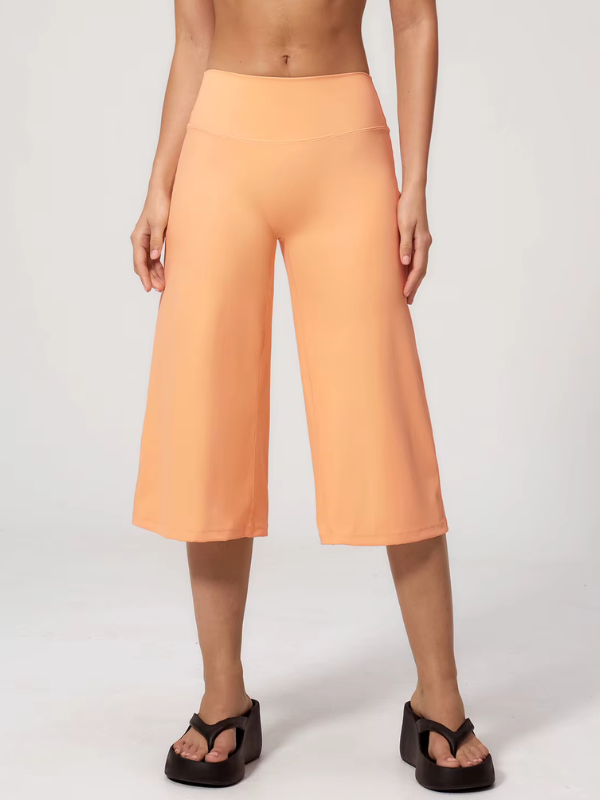 Pantacourt Yoga Fluide - orange / S