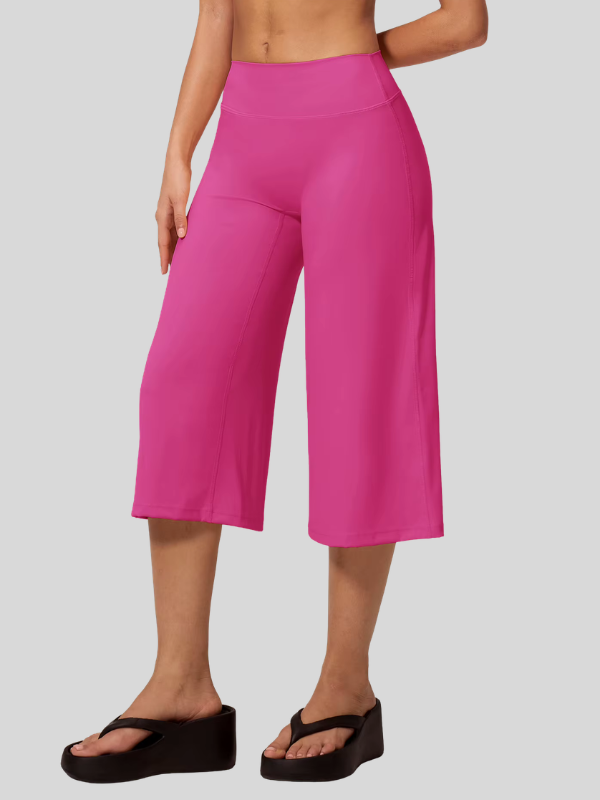 Pantacourt Yoga Fluide - rose / S