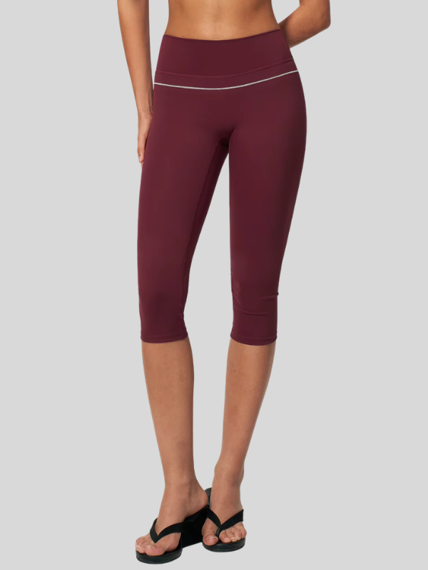Pantacourt Yoga Galbant - bordeaux / S