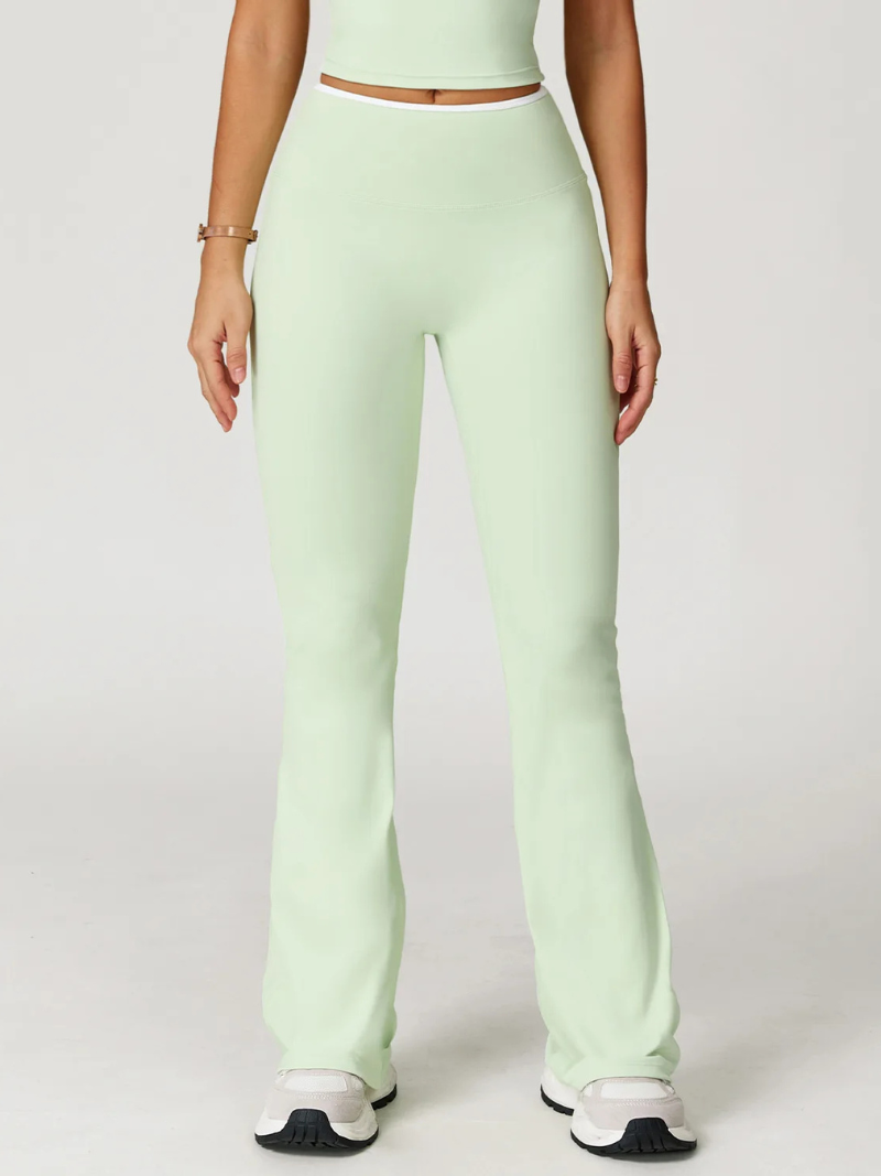 Pantalon Fluide Yoga Femme - vert clair / S