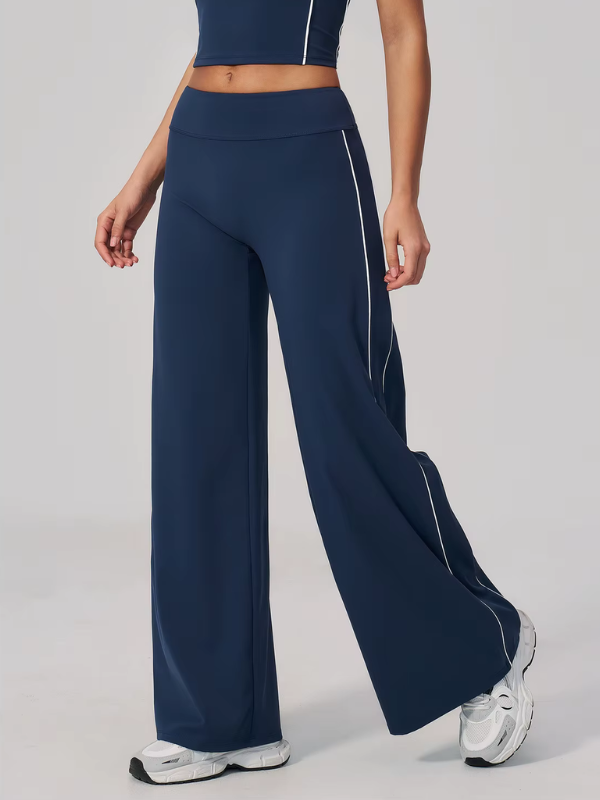 Pantalon Sport Taille Haute - bleu marine / S