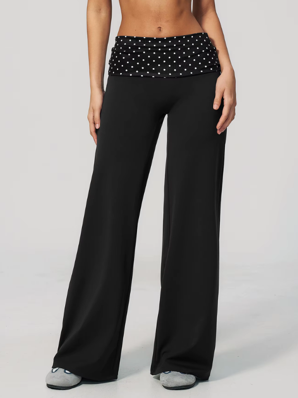Pantalon Yoga à Pois - noir / S