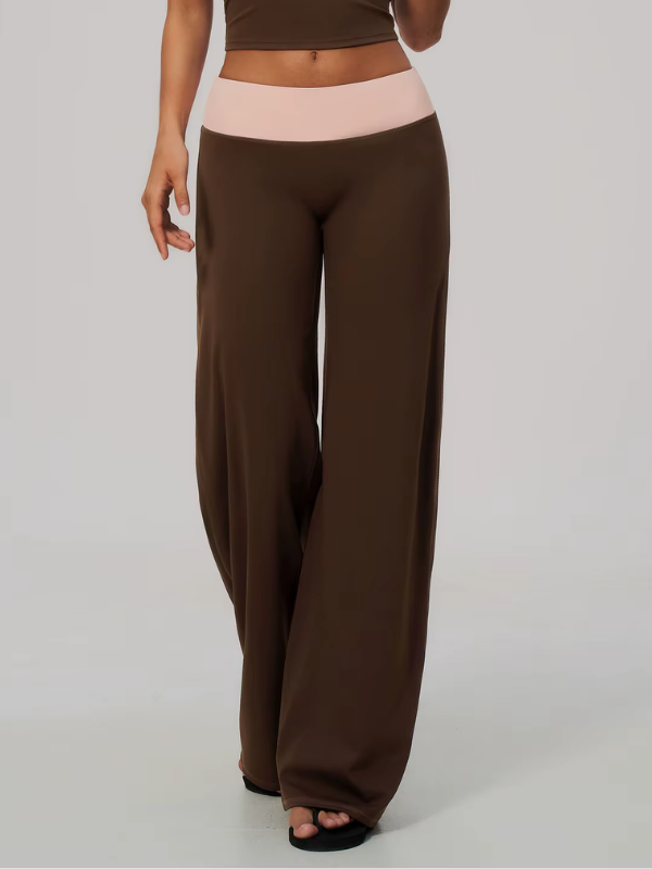 Pantalon Yoga Bicolore - marron foncé / S