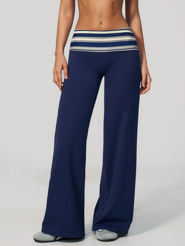 Pantalon Yoga Coupe Large - bleu marine / S