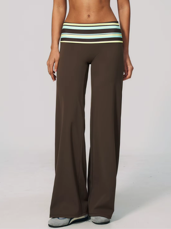 Pantalon Yoga Coupe Large - marron / S