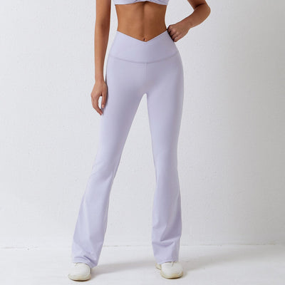 Pantalon Yoga Femme Gainant - Blanc / S