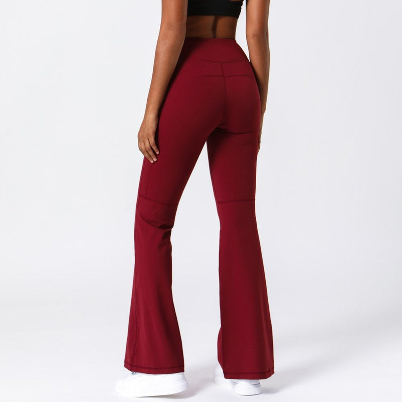 Pantalon Yoga Femme Moderne - rouge / S