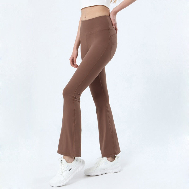 Pantalon Yoga Femme Push Up - Marron / S