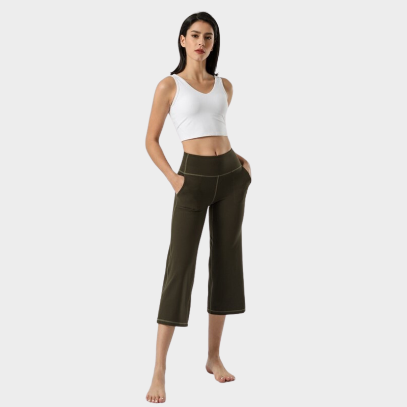 Pantalon trois quart femme best sale